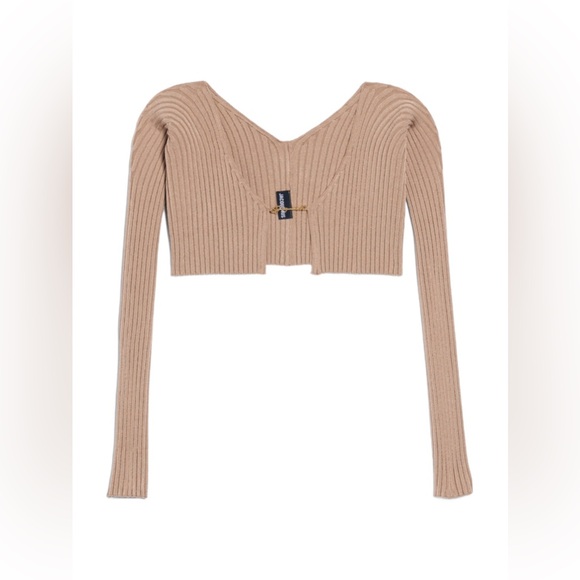 JacquemusJacquemus Ribbed Knit Cropped Cardigan